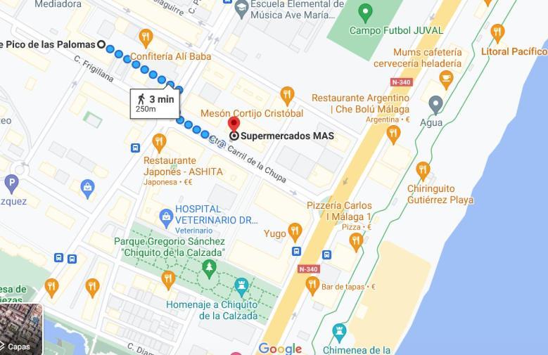 Precioso Apartamento A 5 Minutos Andando De La Playa Málaga Eksteriør billede